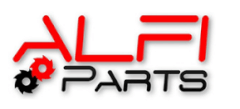 Логотип магазина запчастей alfi.parts
